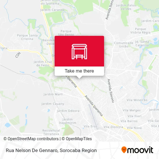 Rua Nelson De Gennaro map