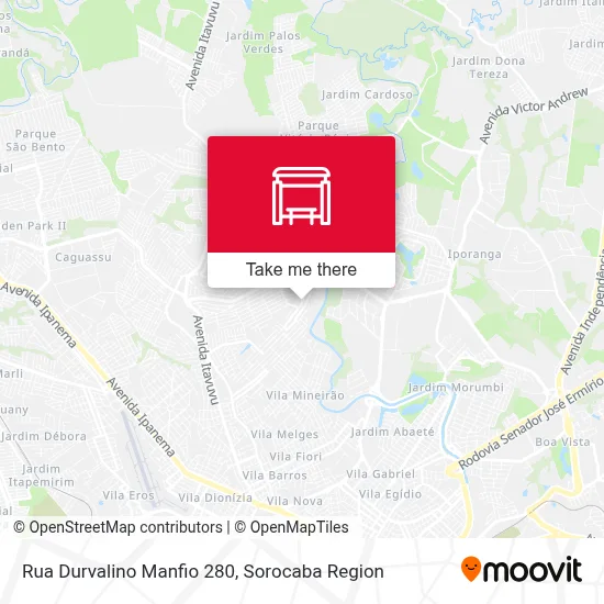 Rua Durvalino Manfio 280 map