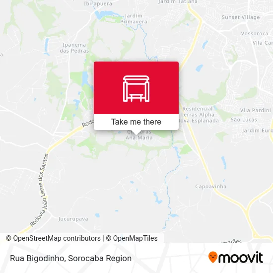 Rua  Bigodinho map