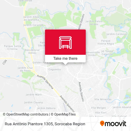 Rua Antônio Piantore 1305 map