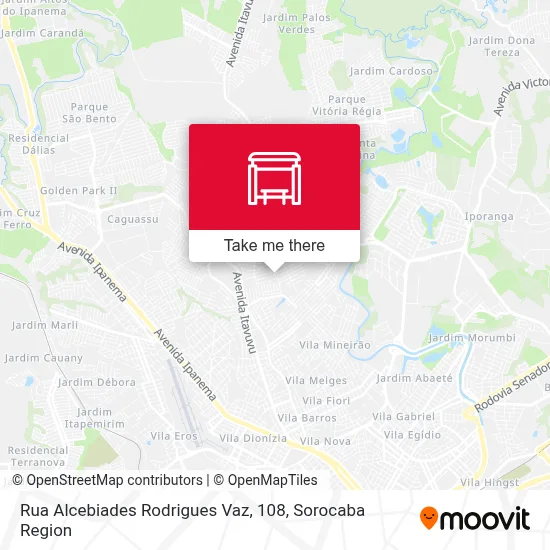 Rua  Alcebiades Rodrigues Vaz, 108 map