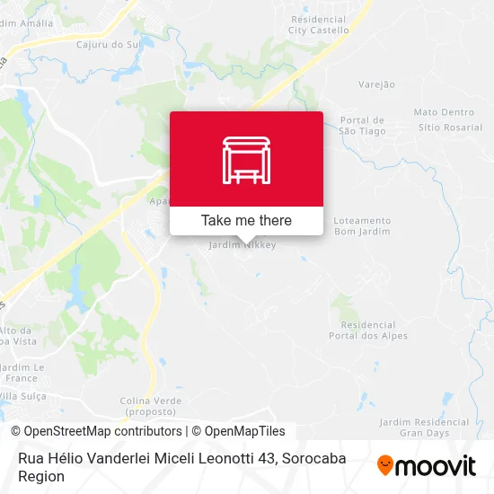 Rua Hélio Vanderlei Miceli Leonotti 43 map
