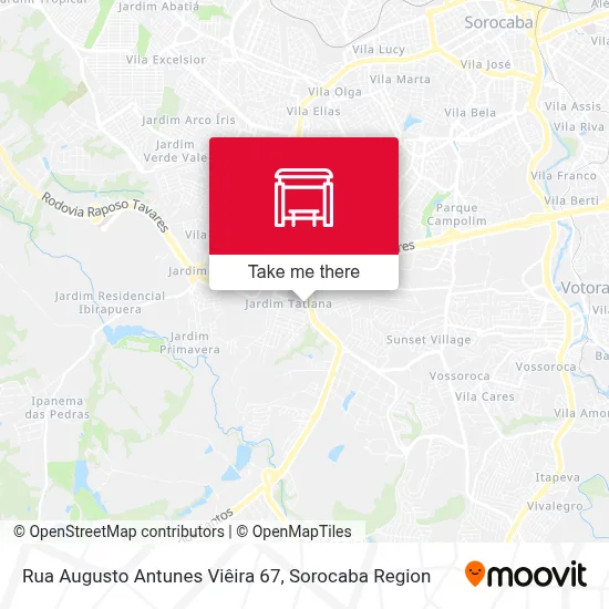 Rua Augusto Antunes Viêira 67 map