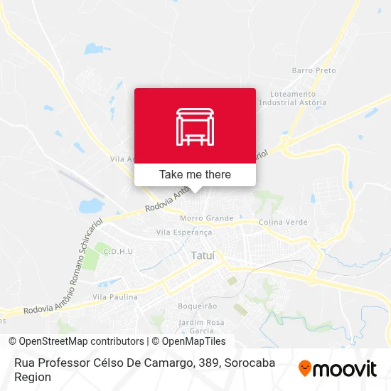 Rua Professor Célso De Camargo, 389 map