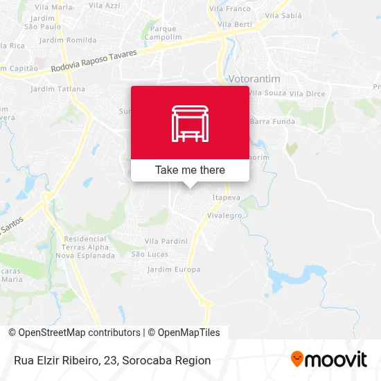 Rua Elzir Ribeiro, 23 map