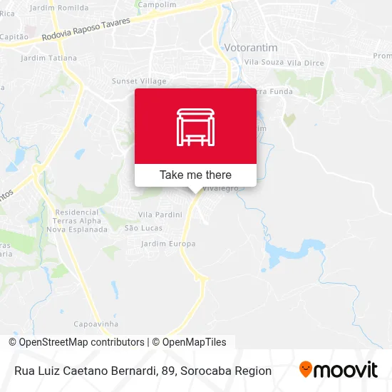 Rua Luiz Caetano Bernardi, 89 map