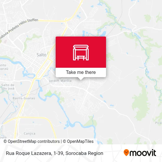 Rua Roque Lazazera, 1-39 map