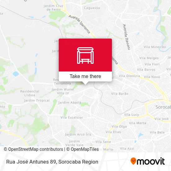 Rua José Antunes 89 map