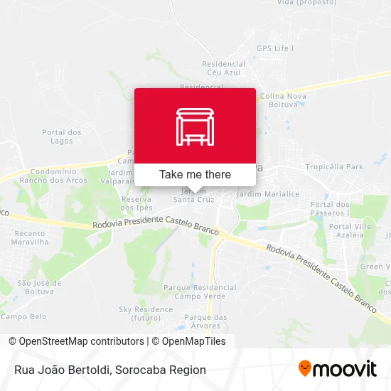 Rua João Bertoldi map