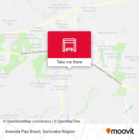 Avenida Pau Brasil map