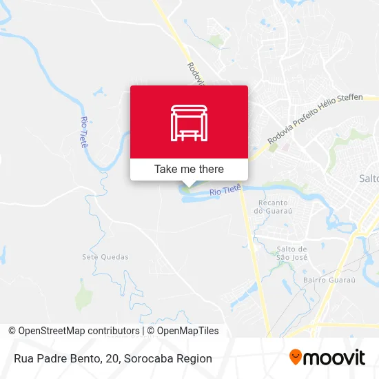 Rua Padre Bento, 20 map