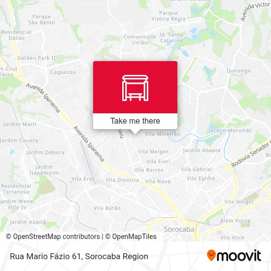 Rua Mario Fázio 61 map