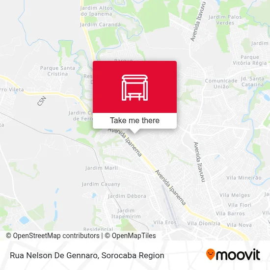Rua Nelson De Gennaro map