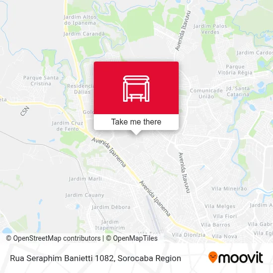 Rua Seraphim Banietti 1082 map