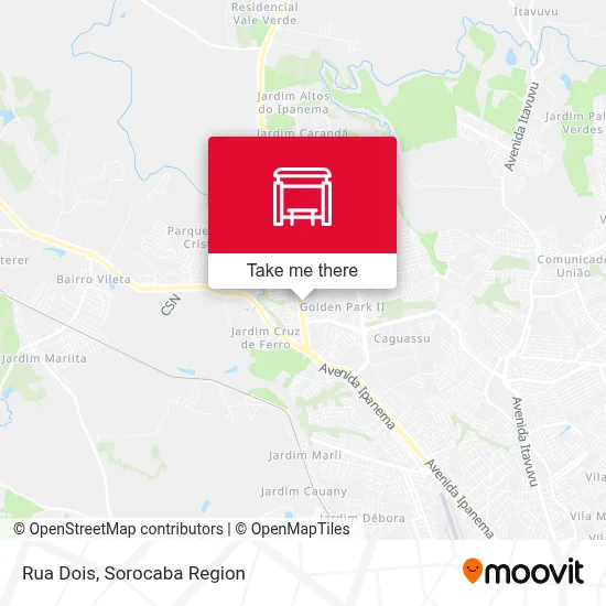 Rua Dois map