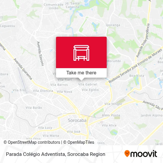 Parada Colégio Adventista map