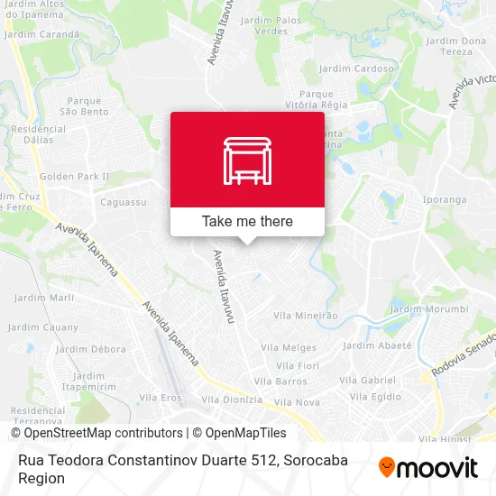 Rua Teodora Constantinov Duarte 512 map