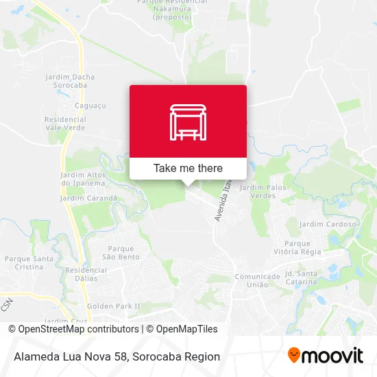 Alameda Lua Nova 58 map