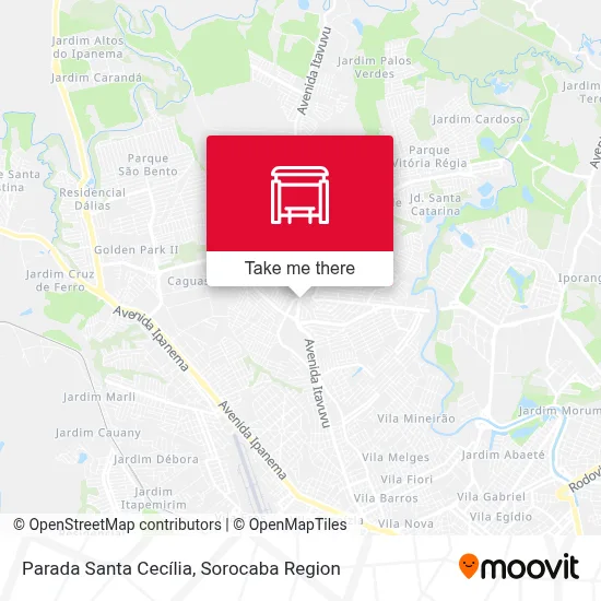 Parada Santa Cecília map