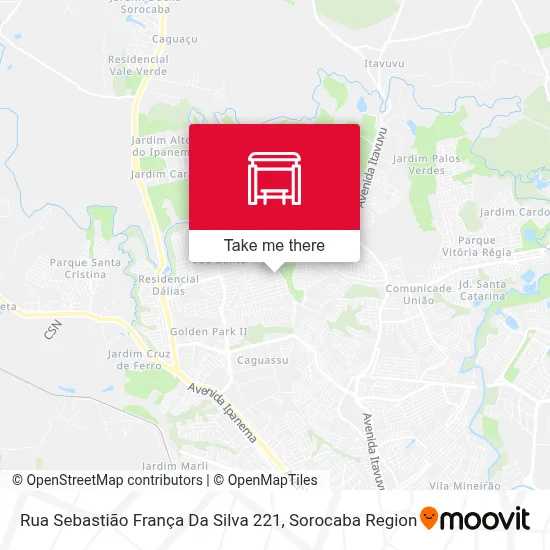 Rua Sebastião França Da Silva 221 map