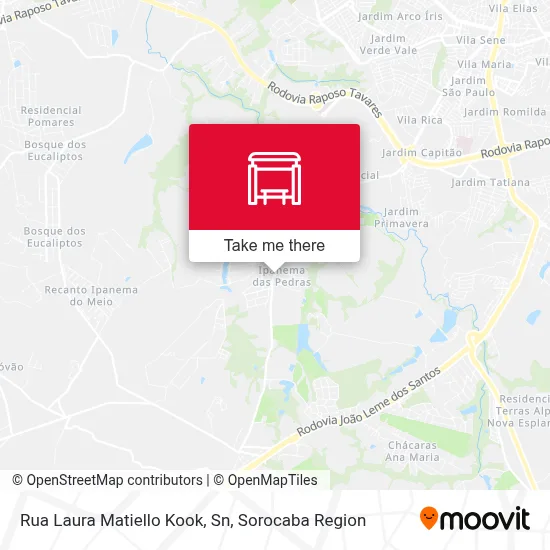 Rua Laura Matiello Kook, Sn map
