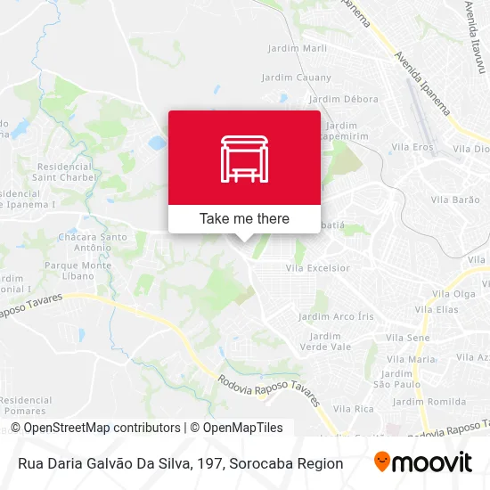 Rua Daria Galvão Da Silva, 197 map
