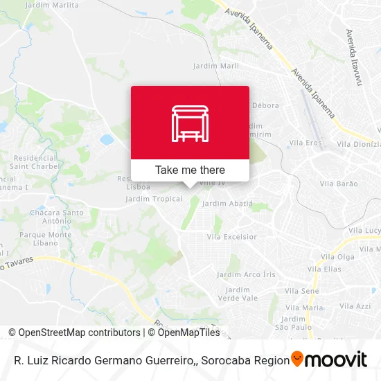 R. Luiz Ricardo Germano Guerreiro, map