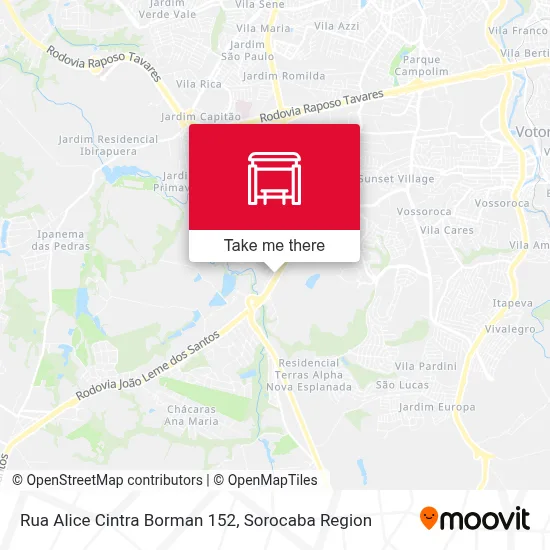 Rua Alice Cintra Borman 152 map