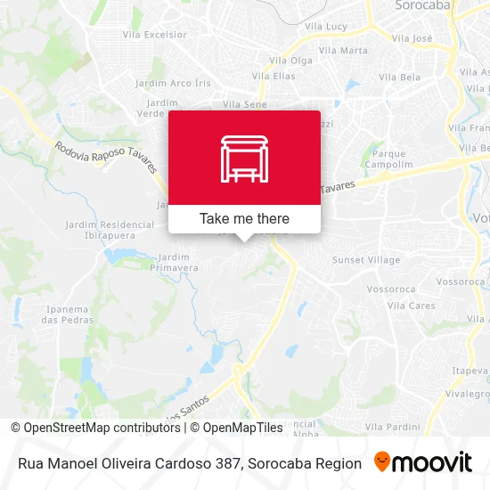Rua Manoel Oliveira Cardoso 387 map