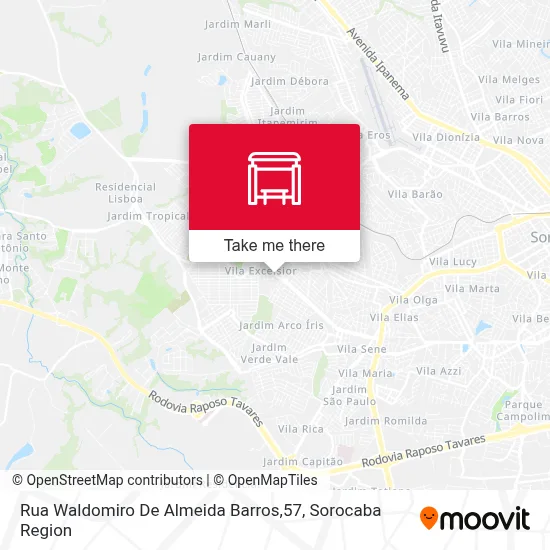 Rua Waldomiro De Almeida Barros,57 map