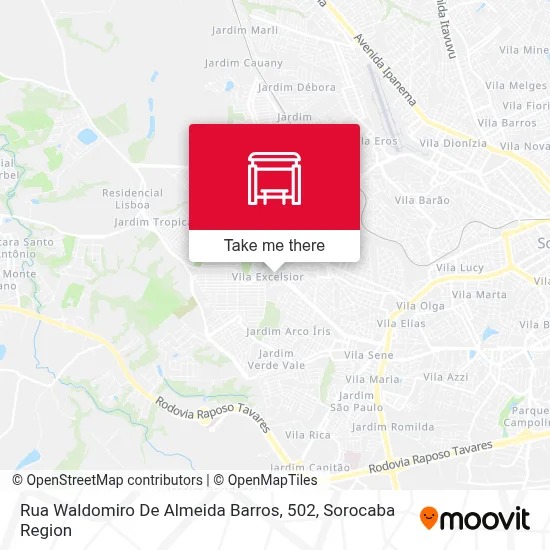 Rua Waldomiro De Almeida Barros, 502 map