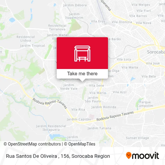 Rua Santos De Oliveira , 156 map