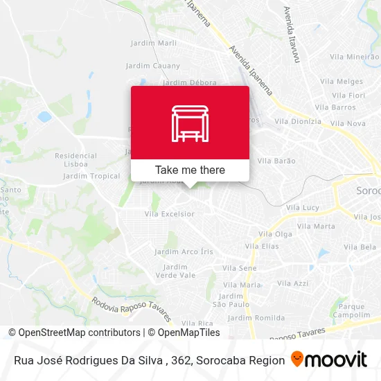 Rua José Rodrigues Da Silva , 362 map