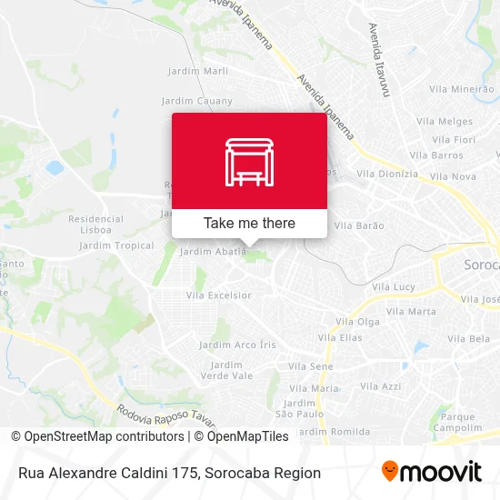 Rua Alexandre Caldini 175 map