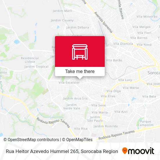 Rua Heitor Azevedo Hummel 265 map