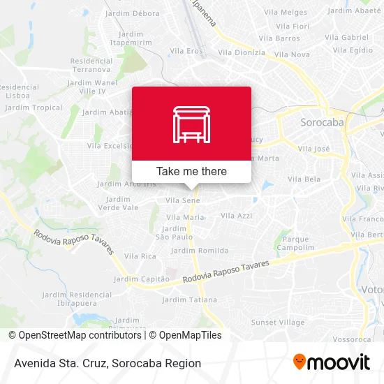 Avenida Sta. Cruz map
