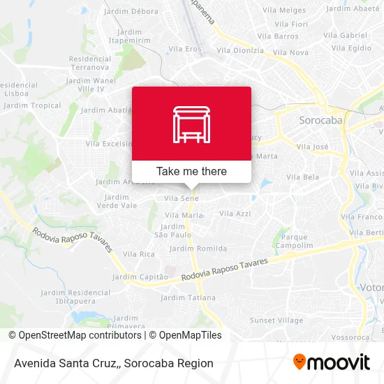 Avenida Santa Cruz, map