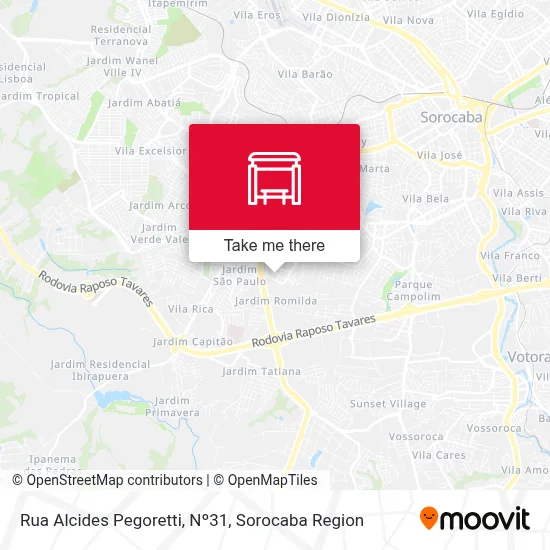 Rua Alcides Pegoretti, Nº31 map