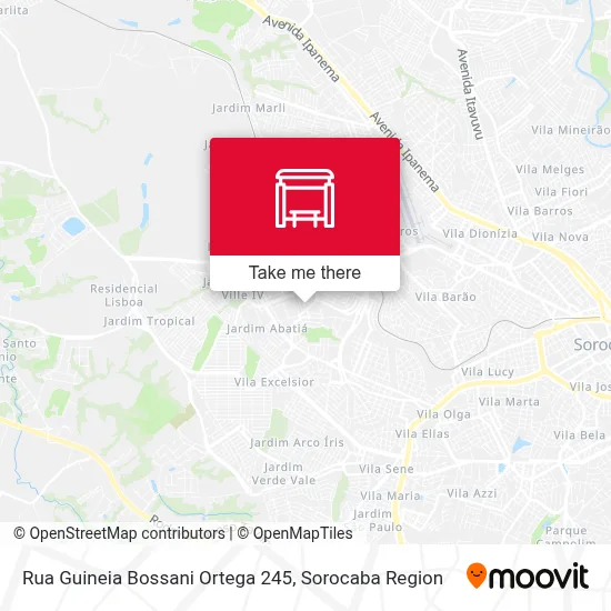 Rua Guineia Bossani Ortega 245 map