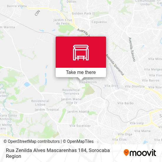 Rua Zenilda Alves Mascarenhas 184 map