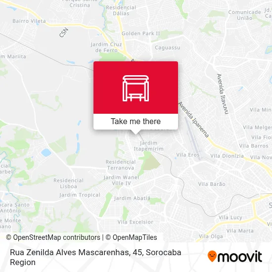 Rua Zenilda Alves Mascarenhas, 45 map