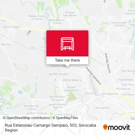 Rua Estanislau Camargo Sampaio, 503 map