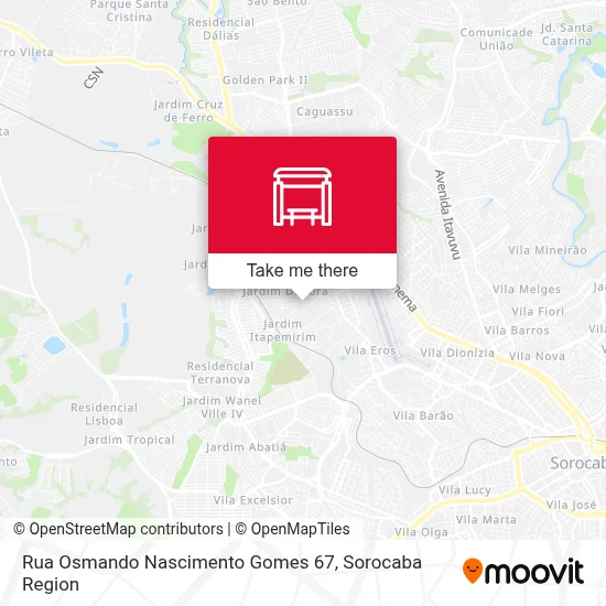 Rua Osmando Nascimento Gomes 67 map