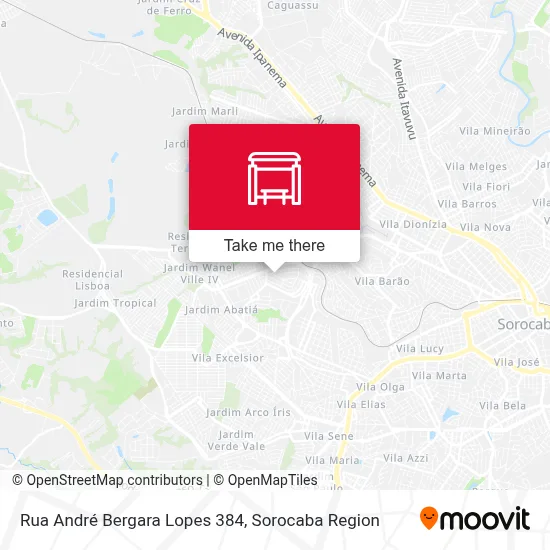 Rua André Bergara Lopes 384 map