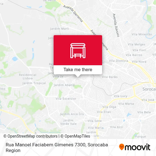Rua Manoel Faciabem Gimenes 7300 map