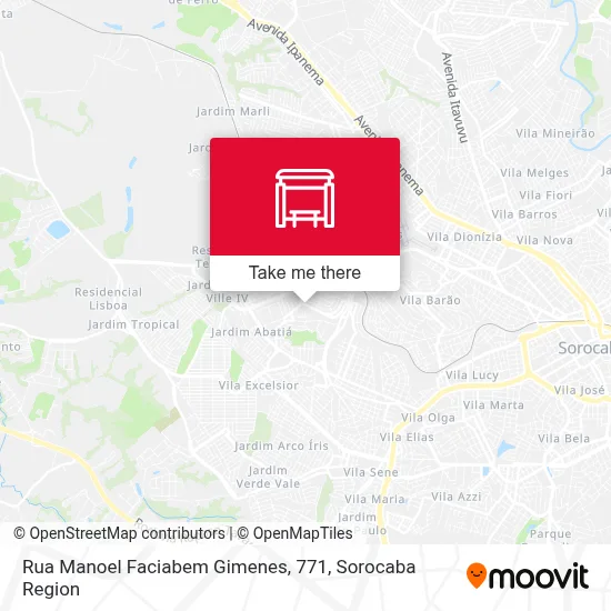 Rua Manoel Faciabem Gimenes, 771 map