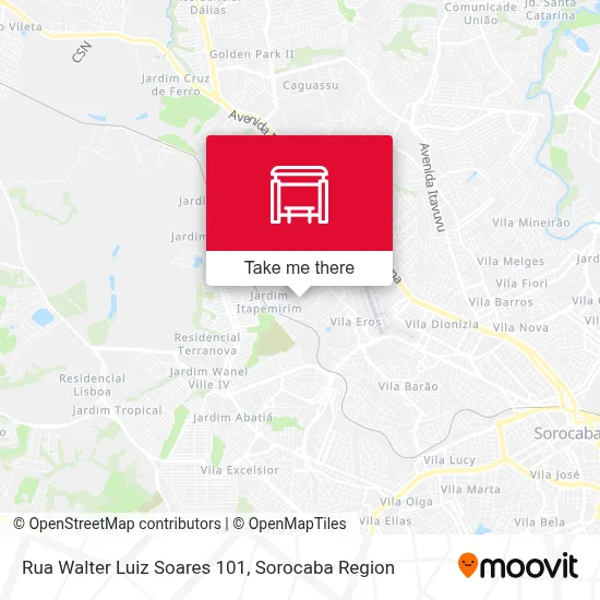 Rua Walter Luiz Soares 101 map