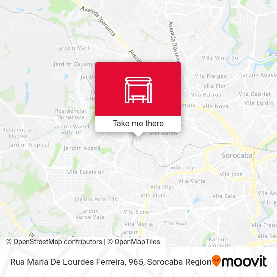 Rua Maria De Lourdes Ferreira, 965 map