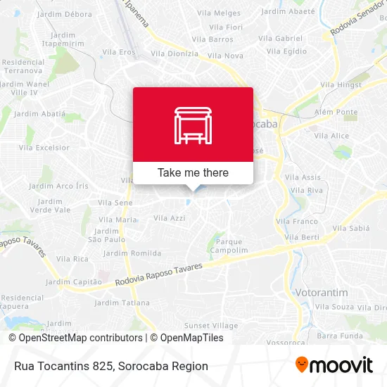 Rua Tocantins 825 map