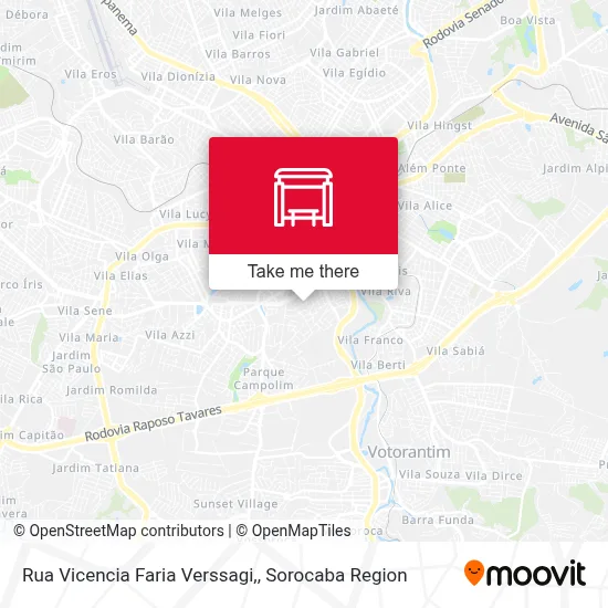Rua Vicencia Faria Verssagi, map